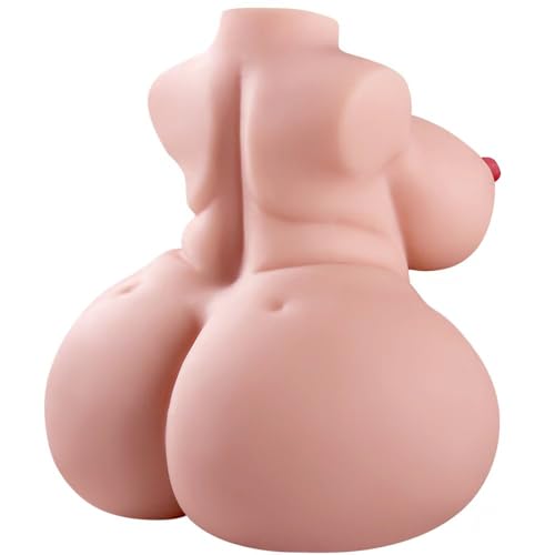 BBW Sex Doll with Big Fat Boobs and Ass, 7.9lB Flesh Torso Love Doll Pocket Pussy with Built-in Spine, Male Masturbator 1