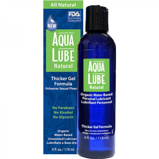 Aqua Lube Natural Gel 4 fluid ounces, adult store, lube