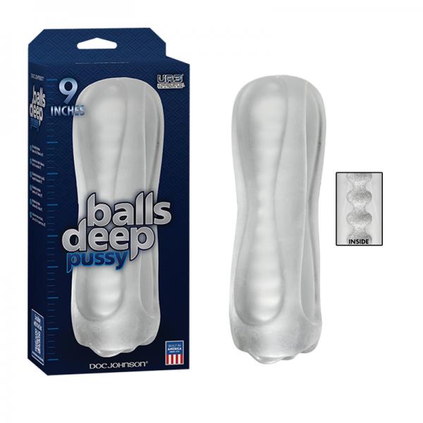 Balls Deep 9 inches Stroker Pussy Frost - Satyromania Doc Johnson 79712321823#1720913673176 Balls Deep Clear