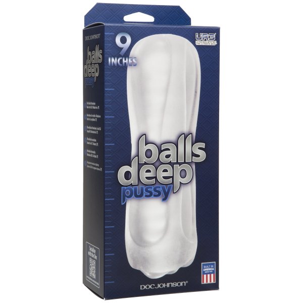 Balls Deep 9 inches Stroker Pussy Frost - Satyromania Doc Johnson 79712321823#1720913673176 Balls Deep Clear