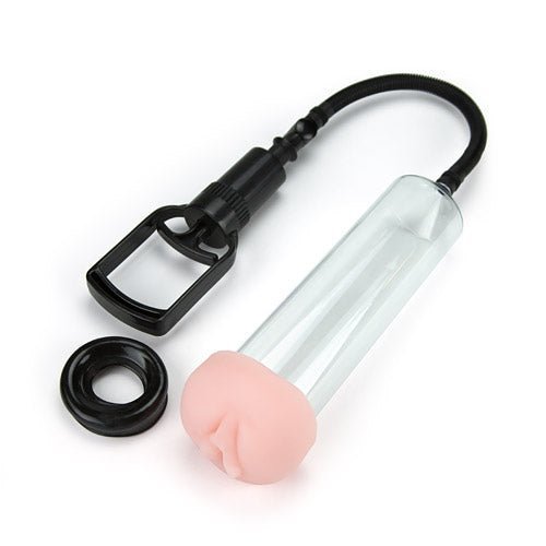 Beginners Penis Pump Kit, male enhancement, penis pump, side view