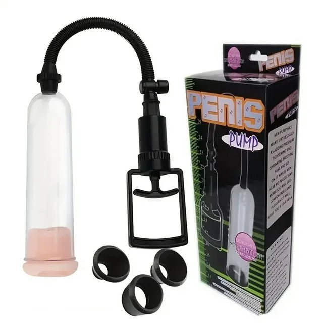 Beginners Penis Pump Kit, male enhancement, front view packaging