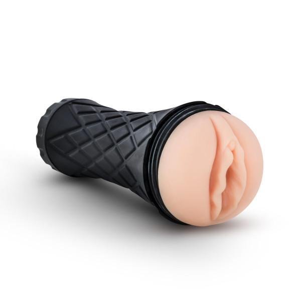 Big Mans Torch Pussy Beige Stroker, adult store, sex toy, side view