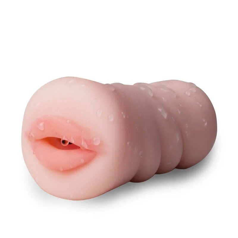 Classic Good Time Stroker, adult store, sex toy, mouth variant side view