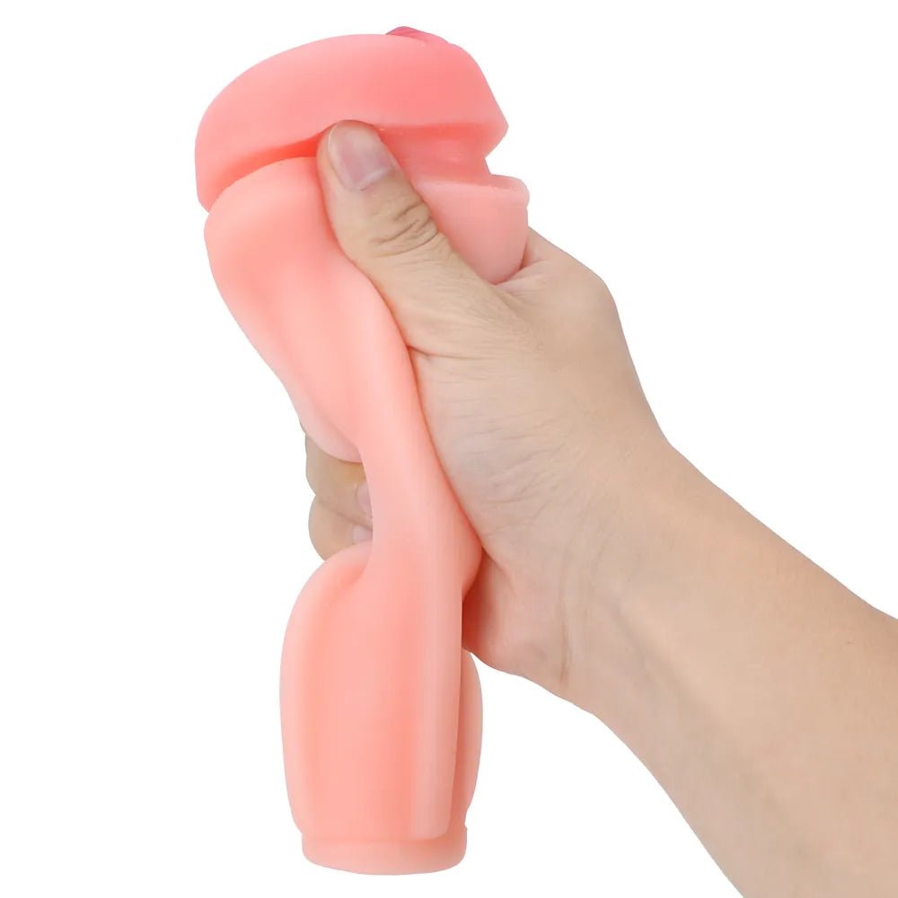 Discrete Good Time Fleshlight, adult store, sex toy, front view inner lining hand grip
