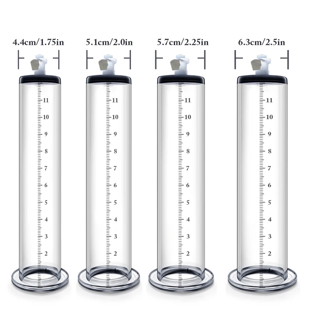 PowerPump Pro Acrylic Penis Pump cylinder measurements girth showcase 2, male enhancement, adult store