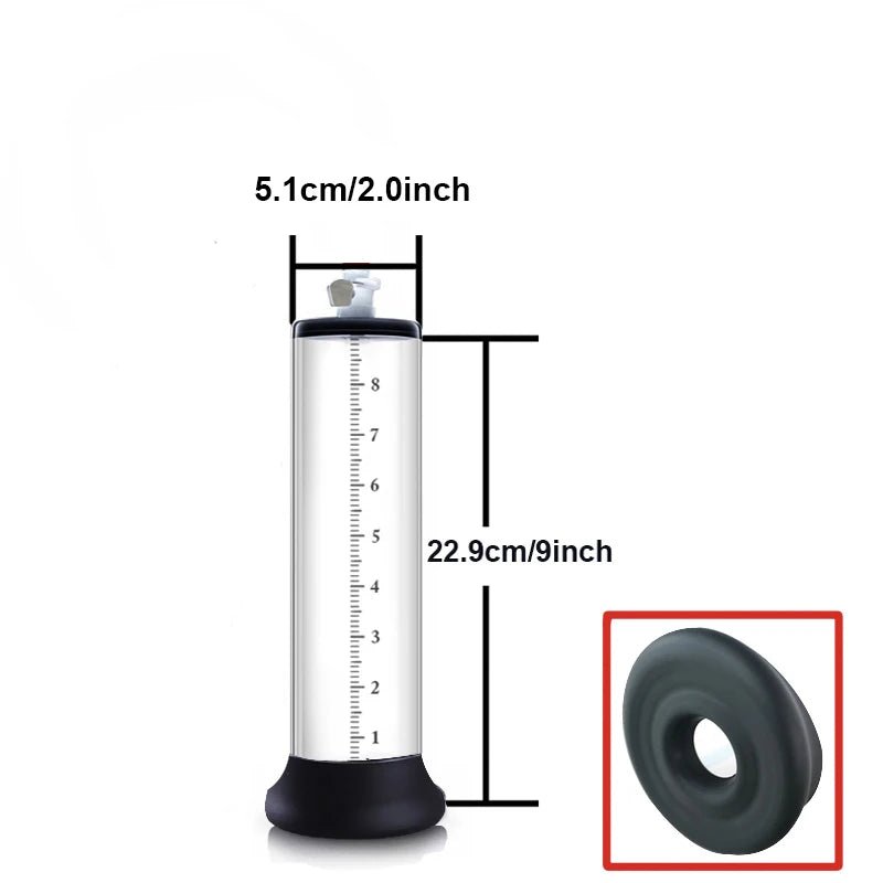 PowerPump Pro Acrylic Cylinder 5.1 cm by 22.9cm, male enhancement, adult store