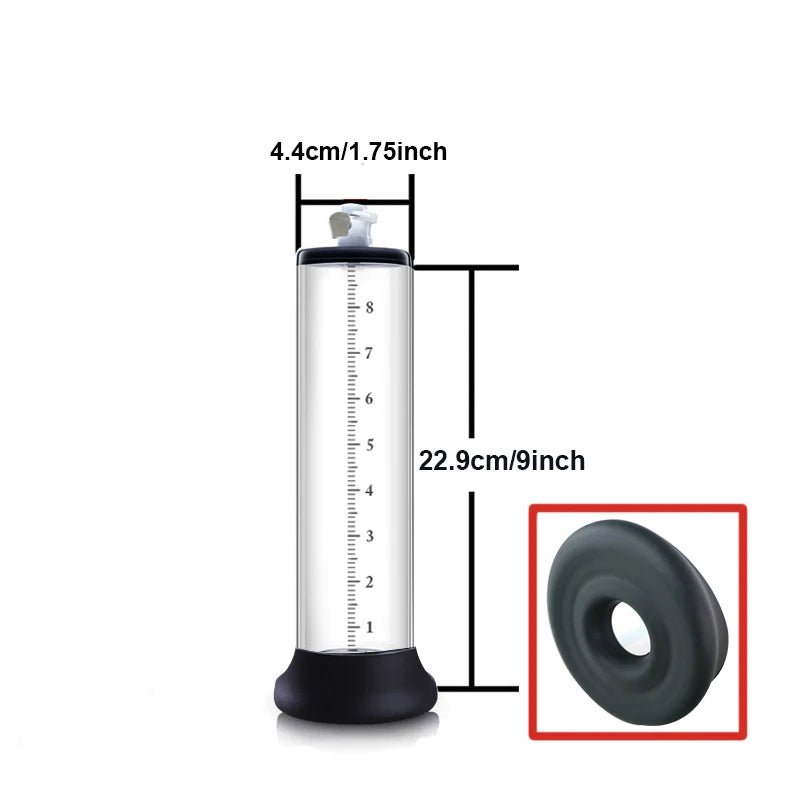 PowerPump Pro Acrylic Cylinder 4.4cm by 22.9cm, adult store, male enhancement