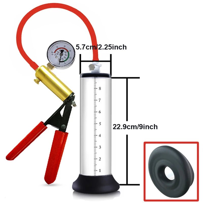 PowerPump Pro Acrylic Penis Pump 5.7cm by 22.9cm, male enhancement, adult store
