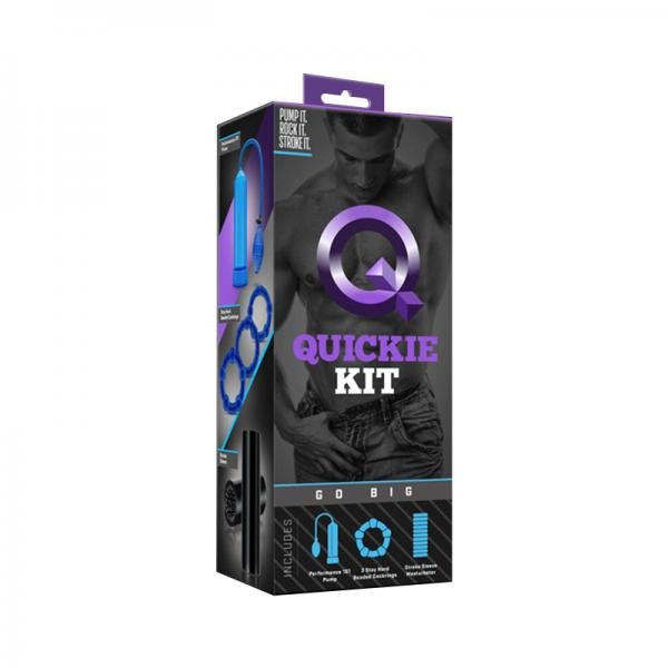 Quickie Kit - Go Big, male enhancement, front view package