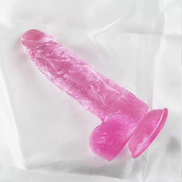 Realistic Jelly Dildo With Balls