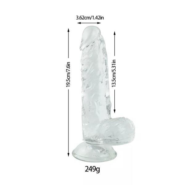 Realistic Jelly Dildo With Balls