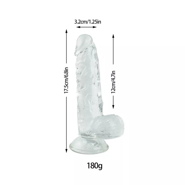 Realistic Jelly Dildo With Balls