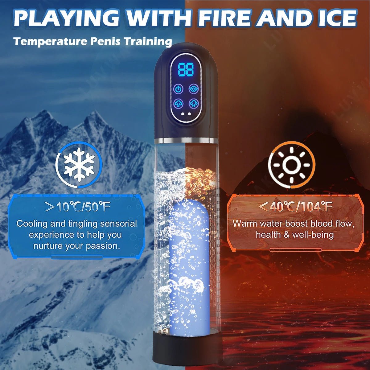 Water-Based Automatic Sucking Pump, male enhancement, fire and ice